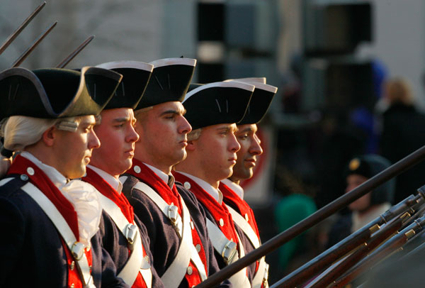 		<p>A group of uniformed marchers are pictured during the inauguration parade after U.S. President Barack Obama was sworn in as 44th President of the United States in Washington, January 20, 2009.</p>