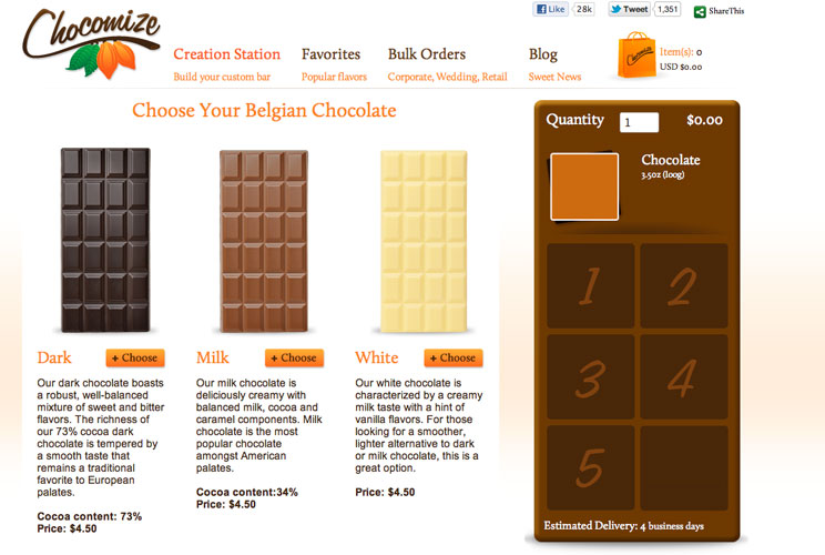 <strong>Founders:</strong> Eric Heinbockel (25), Fabian Kaempfer (24) and Nick LaCava (24) <br/>Customizable chocolate company started by three Columbia grads.  <br/><a href="http://www.chocomize.com/" target="_blank">chocomize.com</a>