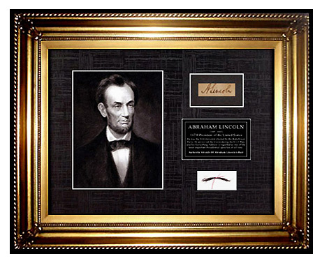 		<p>Own a bit of Lincoln himself with this authentic lock of Lincoln's hair for only $400!</p>