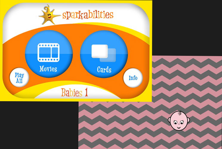 <b>Price:</b> $2.99 (not available for Android)<br><b>Recommended ages:</b> Babies 3-18 months<br><br>Sparkabilities Babies hopes to improve a child's motor skills with movies and flash cards. According to the developer, "Sparkabilities nurtures the neura