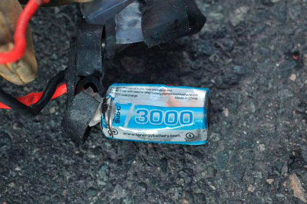 		<p>Boston Marathon bomb scene pictures taken by investigators show the remains of an explosive device. The photos were produced by the Joint Terrorism Task Force of Boston, provided to Reuters April 16, 2013 by a U.S. government official who declined to