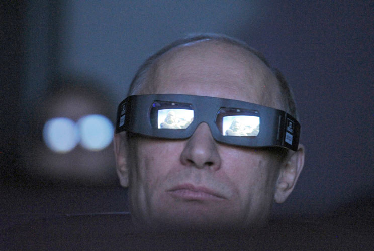 Putin, planning to invade Gingrich's lunar colony.