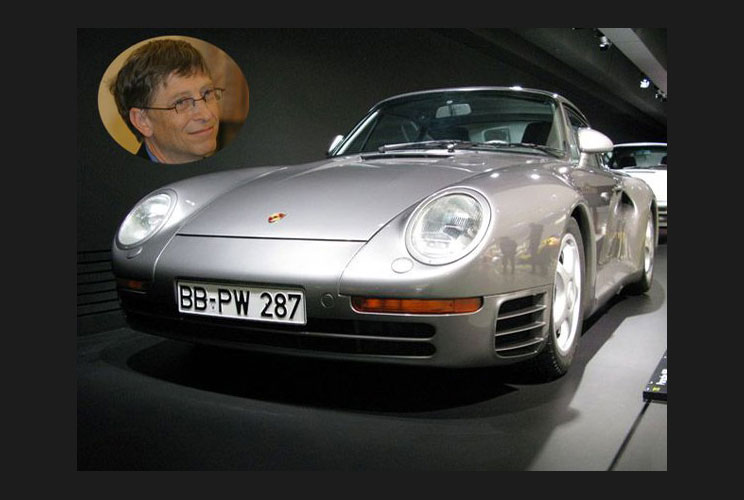 His Porsche 959 Coupe is one of only 230 in the world. It took a federal law signed by then-president Bill Clinton to allow the billionaire to drive the car because there was no crash-test rating. The price for such a car? $225,000 when new, they now go f