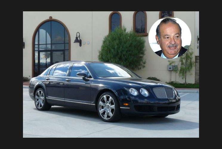 The world's richest man, according to Forbes. The Mexican telecom giant drives himself to work in his Bentley Continental Flying Spur. But don't let his modest driving habit fool you: the price tag on the car is more than most houses at about $300,000.