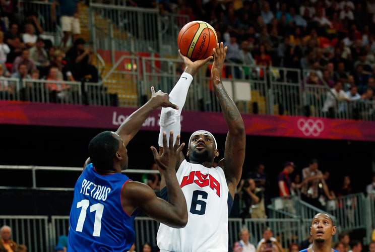 <b>Sport:</b> Basketball<br><b>Olympic medals pre-London:</b> 1 gold, 1 bronze<br><b>Total earnings:</b> $53 million (June 2011-June 2012)<br>Not only is he considered today’s best NBA player by ESPN and other sports media, “King James” also boasts two Ol