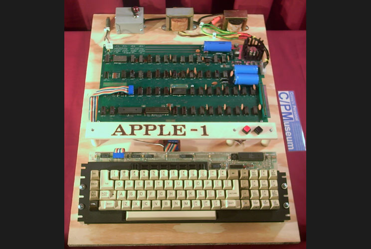 One of the first personal computers, the Apple-1 originally sold for $666.66 in 1976. Only 200 of the machines designed by Steve Wozniak and Steve Jobs were made. One of the 50 or so surviving models sold last year at auction for more than $200,000.