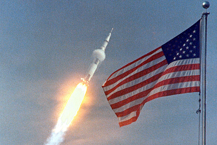 		<p>From 1961 to 1969, the United States and the USSR were engaged in an intense battle to land the first man on the moon. Five days after Apollo 11 lifted off into space on July 16, 1969, as millions of Americans watched on TV, this country won the race