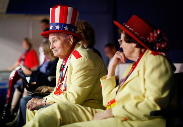 		<p class="p1">    </p>    <p class="p1">    </p>    <p class="p1">"Colonel" Oscar Poole from Georgia listens during the second session of the 2012 Republican National Convention in Tampa, Florida, August 28, 2012. </p>    <p>    </p>    <p>    </p>