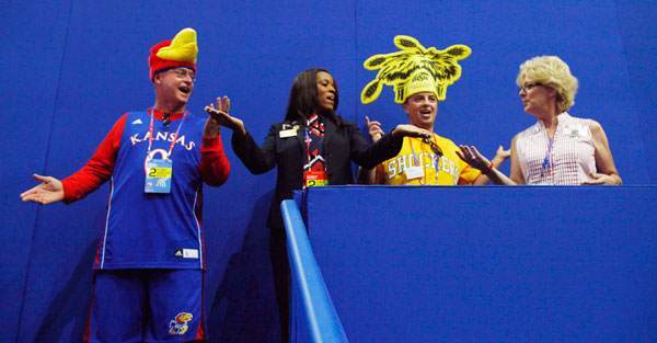 		<p class="p1">    </p>    <p class="p1"></p><p class="p1"></p><p class="p1">Participants from Kansas dance during the second day of the Republican National Convention in Tampa, Florida, August 28, 2012. </p><p></p><p>    </p><p>    </p>