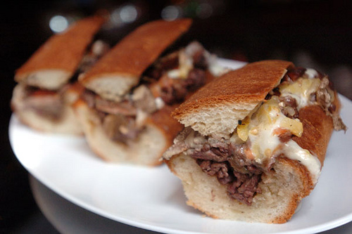 		<p>The popular Philadelphian street food has made its way to upper-class America. Served at the steakhouse Barclay Prime in Philadelphia, it comes on a ciabatta roll with wagyu ribeye steak, foie gras, truffles and fontina, and includes a half bottle of