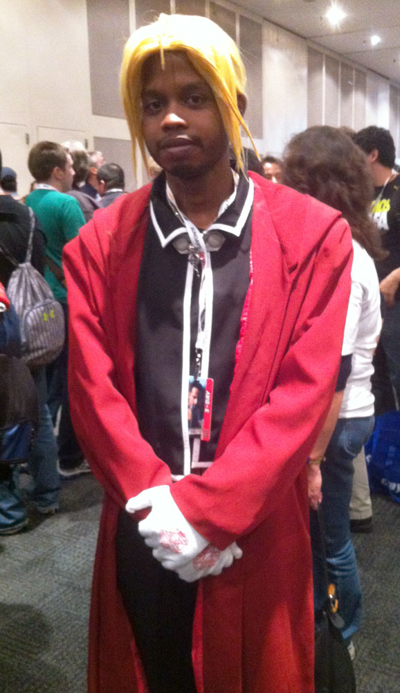 		<p>Tremain purchased his costume of Edward Elric from the anime series Full Metal Alchemist online for $150.</p>