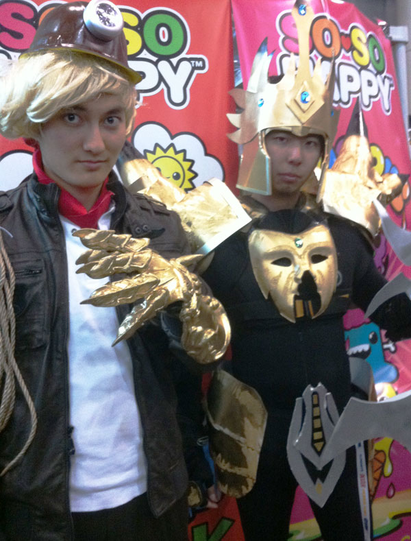 		<p>Dan and Phil made their League of Legends video game character costumes out of foam board and spray paint. The Jarvan costume cost around $80 to create, and the Ezreal costume cost $100.</p>