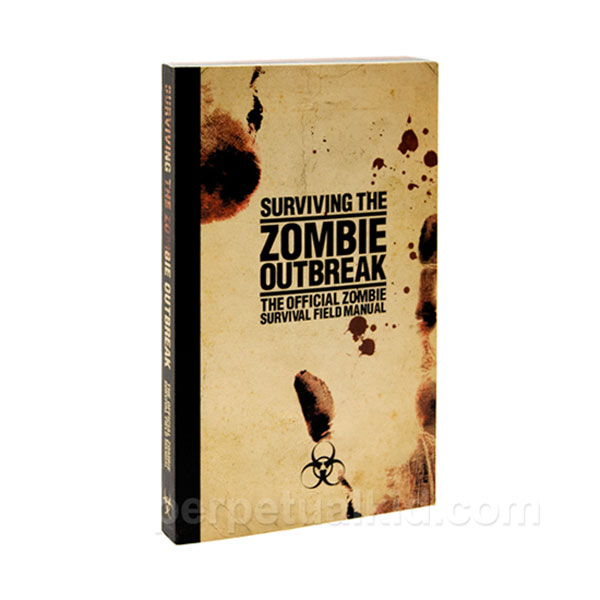 You can never be too prepared, right? $14.95. <a href="http://www.perpetualkid.com/zombie-outbreak-survival-field-manual.aspx" target="_blank">Perpetualkid.com</a>.  <br />