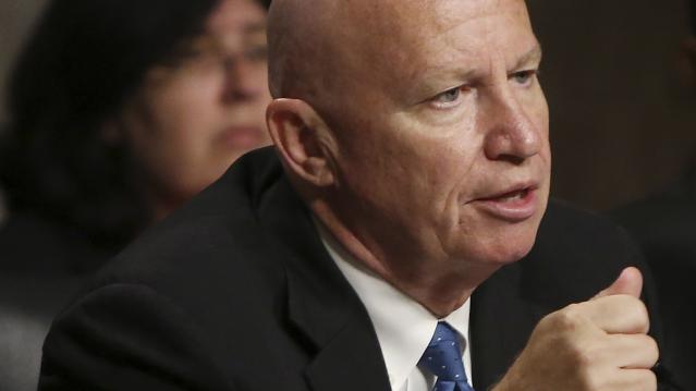 File photo of House Ways and Means Committee Chairman Brady questioning witness at Joint Economic Committee hearing in Washington