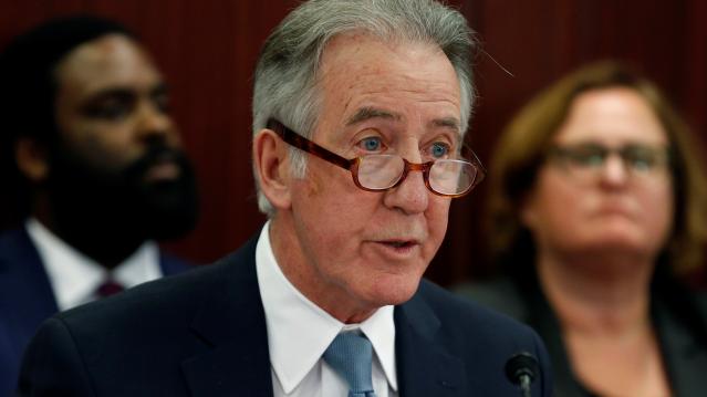 Rep. Richard Neal (D-MA) speaks as the House-Senate Conferees hold an open conference meeting on the "Tax Cuts and Jobs Act" on Capitol Hill in Washington, U.S., December 13, 2017.   REUTERS/Joshua Roberts