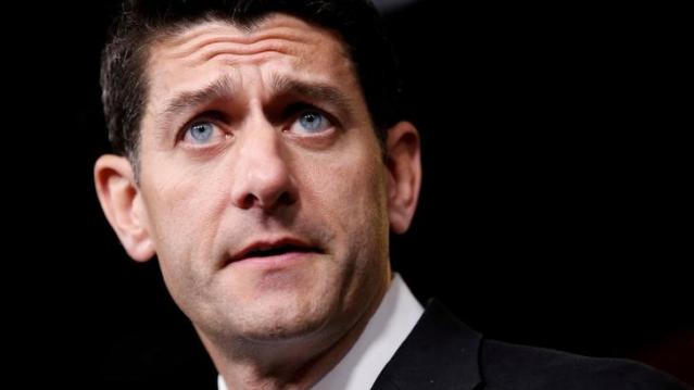 FILE PHOTO: Speaker of the House Paul Ryan (R-WI) speaks during a press briefing on Capitol Hill in Washington