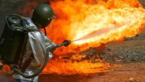 		<p>If you feel the need to throw some fire around, you are legally allowed to purchase a flamethrower under federal law, and 40 states have no laws against owning the weapon. Though it’s restricted in some states, such as California, unlicensed possessi