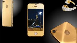 		<p>Goldstriker International, a U.K. company, collaborated with designer Stuart Hughes to make the iPhone 4 Supreme Diamond Rose, a gold phone that sold for $8M. Only two were made, so the chance of seeing one in your stocking is remote. Try, instead, t