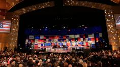 Republican U.S. presidential candidates participate in the debate held by Fox Business Network for the top 2016 U.S. Republican presidential candidates in Milwaukee