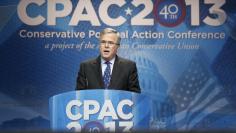 Bush delivers remarks to the Conservative Political Action Conference (CPAC) in National Harbor, Maryland