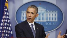 U.S. President Obama answers a question about the administration's new policy on Cuba after his end of the year press conference in the briefing room of the White House in Washington