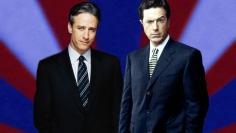 Stephen Colbert and Jon Stewart