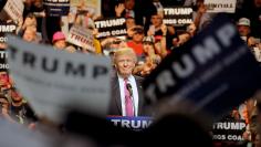 Republican U.S. presidential candidate Donald Trump speaks to supporters in Charleston, West Virginia