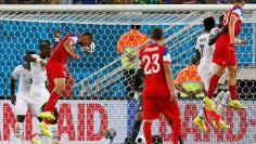John Brooks heads in the winning goal