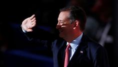Senator Ted Cruz (R-TX) walks on stage at the Republican National Convention in Cleveland