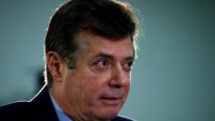 Donald Trump's campaign chair and convention manager Paul Manafort speaks at a press conference at the Republican Convention in Cleveland