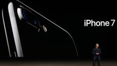Tim Cook discusses the iPhone 7 during an Apple media event in San Francisco