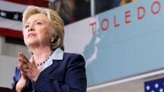 U.S. Democratic presidential nominee Hillary Clinton delivers an economic speech during a campaign stop in Toledo