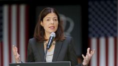 U.S. Senator Kelly Ayotte speaks at the No Labels Problem Solver Convention in Manchester