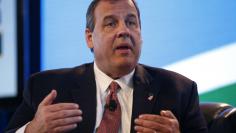 New Jersey Governor Chris Christie speaks at the Iowa Agriculture Summit in Des Moines