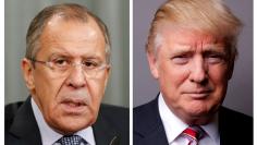 FILE PHOTO: Combination of file photos showing Russian Foreign Minister Sergei Lavrov and U.S. President Donald Trump