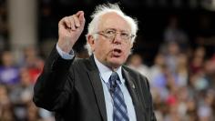 U.S. Democratic presidential candidate Sen. Bernie Sanders (I-VT) delivers an address to Liberty University students in Lynchburg