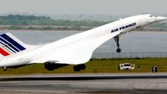 FILE PHOTO: The last Air France Concorde flight takes off from New York's John F. Kennedy Airport