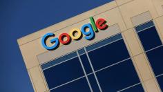 FILE PHOTO - The Google logo is pictured atop an office building in Irvine, California, U.S. August 7, 2017.   REUTERS/Mike Blake/File Photo   