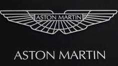 FILE PHOTO: Logo of Aston Martin is seen in a service station of Swiss Emil Frey AG in Safenwil