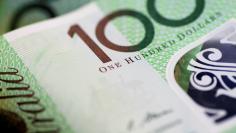 FILE PHOTO: An Australia Dollar note is seen in this illustration photo June 1, 2017. REUTERS/Thomas White/Illustration/File Photo
