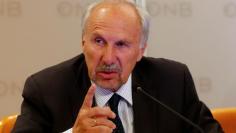 European Central Bank (ECB) Governing Council member and OeNB governor Ewald Nowotny addresses a news conference in Vienna, Austria, June 9, 2017.  REUTERS/Leonhard Foeger