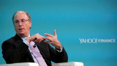 FILE PHOTO - Larry Fink, Chief Executive Officer of BlackRock, takes part in the Yahoo Finance All Markets Summit in New York, U.S., February 8, 2017. REUTERS/Lucas Jackson/File Photo