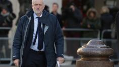 FILE PHOTO - Britain's Labour Party leader Jeremy Corbyn arrives at St Paul's Cathedral for a memorial service in honour of the victims of the Grenfell Tower fire, London, Britain, December 14, 2017. REUTERS/Daniel Leal-Olivas/Pool