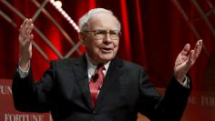 FILE PHOTO - Warren Buffett speaks at the Fortune's Most Powerful Women's Summit in Washington