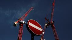 Cranes stand on a Carillion construction site in central London, Britain, January 16, 2018. REUTERS/Simon Dawson