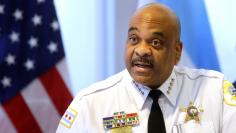 FILE PHOTO: Chicago Police Superintendent Johnson speaks about body cameras in Chicago