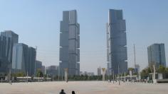 FILE PHOTO: New properties are seen near a square in Zhengzhou, Henan province, China, September 23, 2016. Picture taken September 23, 2016. REUTERS/Yawen Chen/File Photo