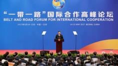 Chinese President Xi Jinping attends a news conference at the end of the Belt and Road Forum in Beijing, China May 15, 2017.  REUTERS/Jason Lee