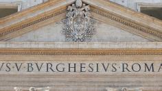 Pope Francis leads the "Urbi et Orbi" message from the balcony overlooking St. Peter's Square at the Vatican