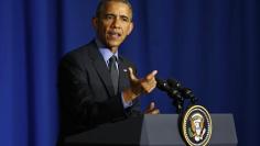 US President Barack Obama holds a news conference at the conclusion of his visit to Paris